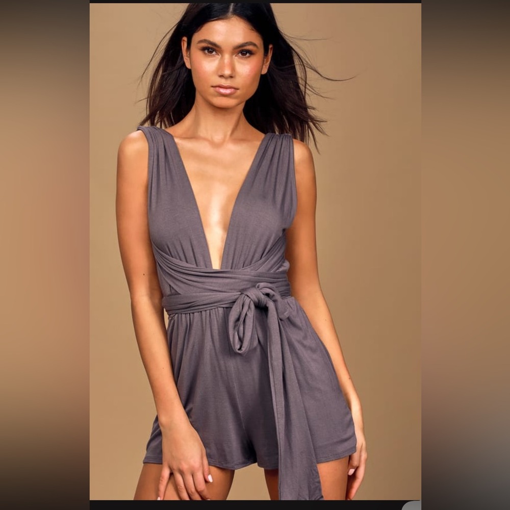 Any Way You Want Me Dusty Purple Convertible Romper Lulu’s Small